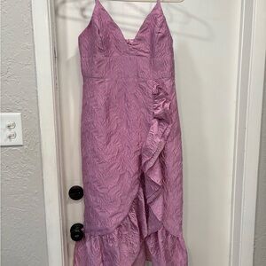 Bardot Lavender Textured Midi Dress